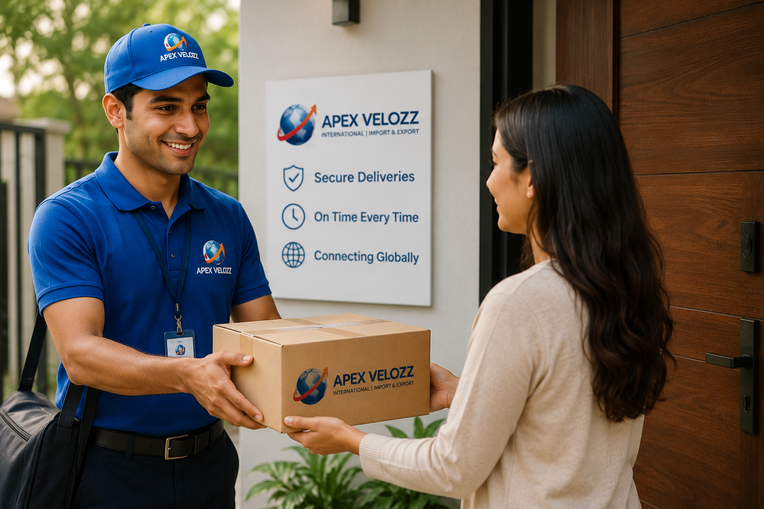 Personal parcel door-to-door delivery